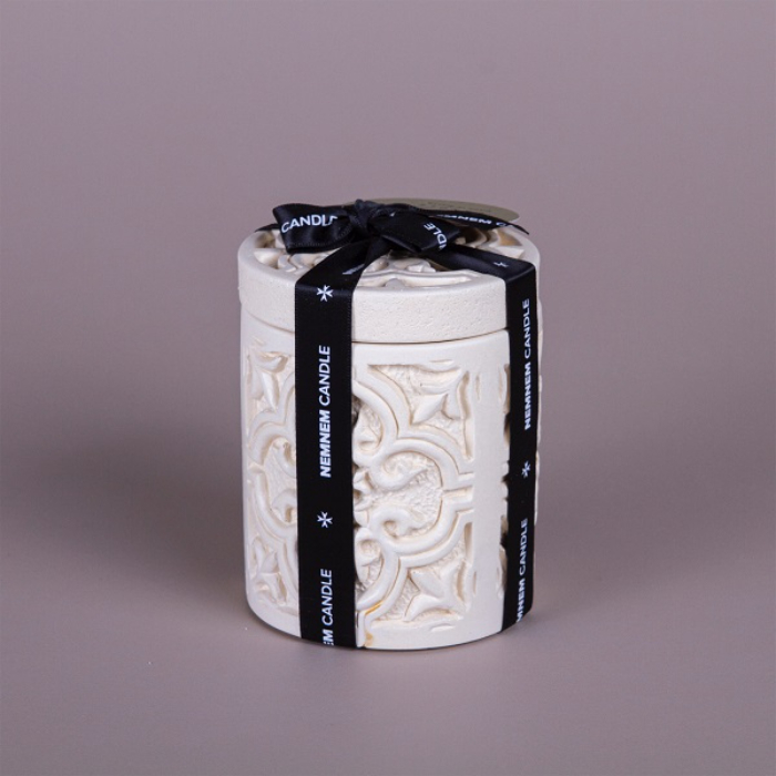 nemnem-candle-small-cylinder-jar-maltese-tile-greybeigebluerose
