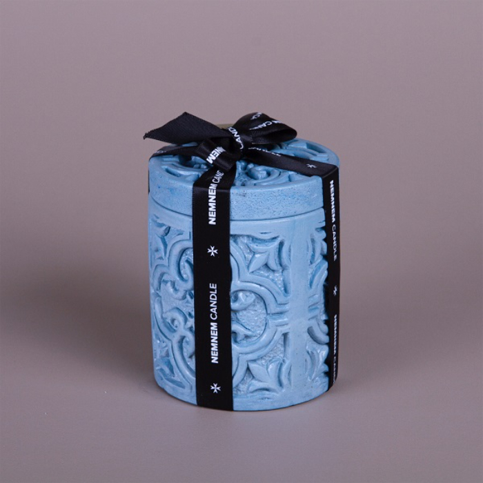 nemnem-candle-small-cylinder-jar-maltese-tile-greybeigebluerose
