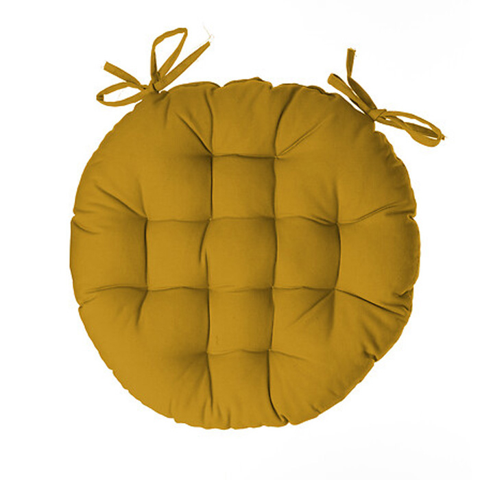 atmosphera-round-chairpad-cushion-ochre-d-38cm