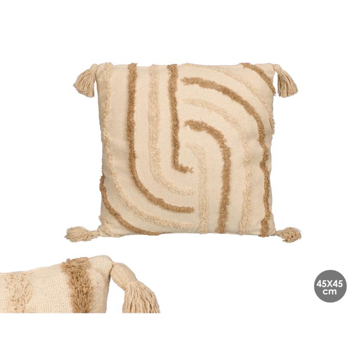 brown-embroidered-stripes-pillow-45x45cm