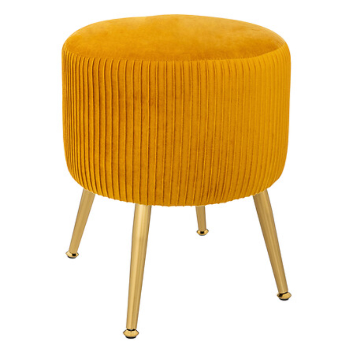 atmosphera-solaro-yellow-velvet-side-stool