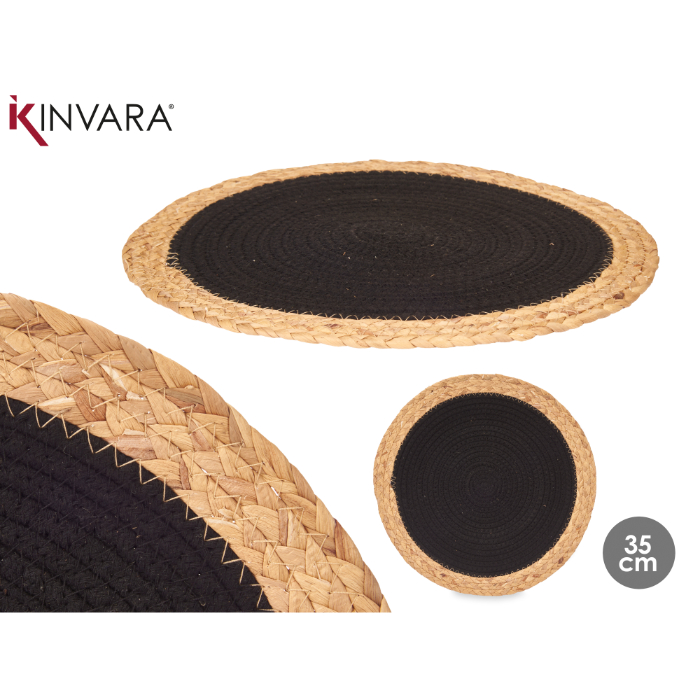 esparto-table-mat-black-fabric-spiral-35cm