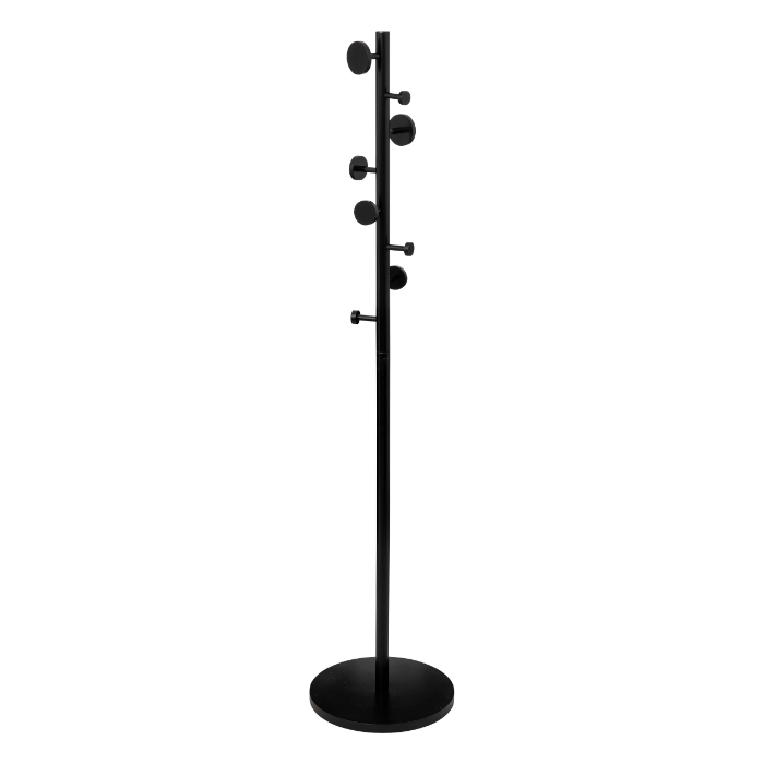 cercle-coat-stand-with-8-hooks-black-176-cm