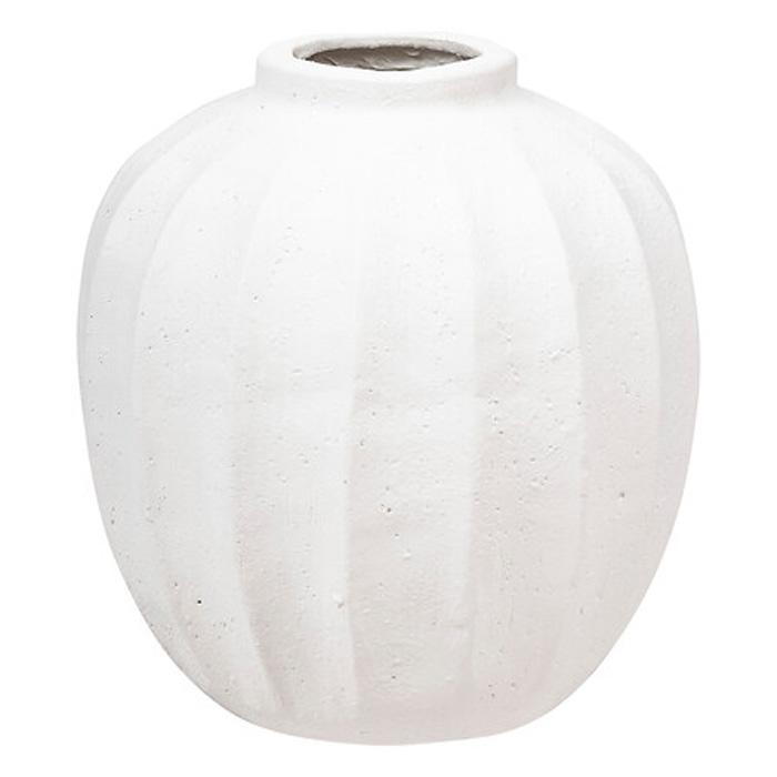 atmosphera-round-vase-h28cm-white