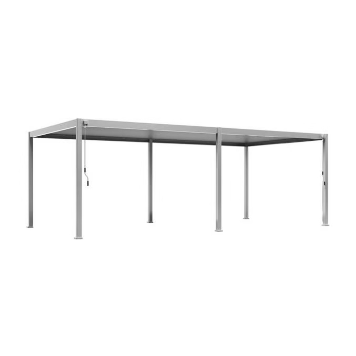 Evora Freestanding Manual Bioclimatic Pergola, Aluminum, Clay Finish