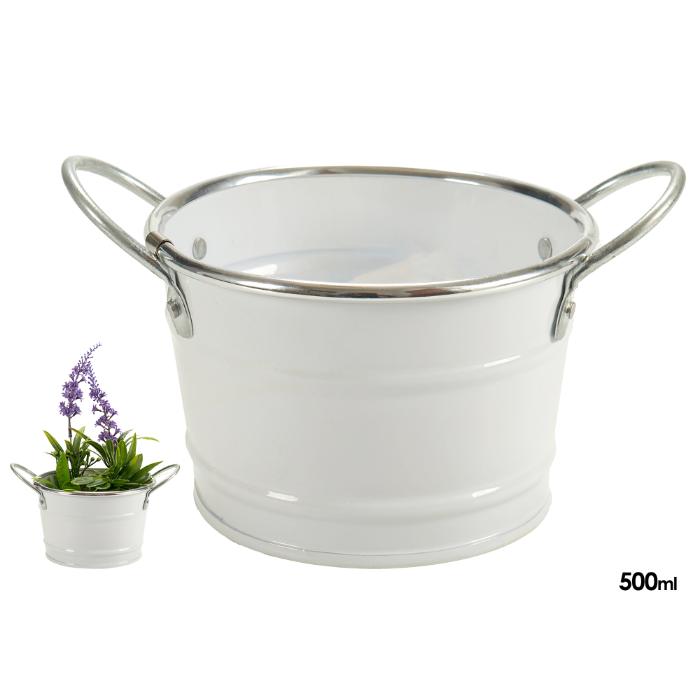 white-short-flower-pot-handles-silver-ed