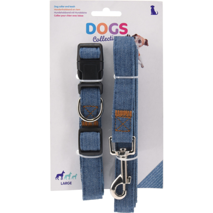 dog-collar-with-leash-denim