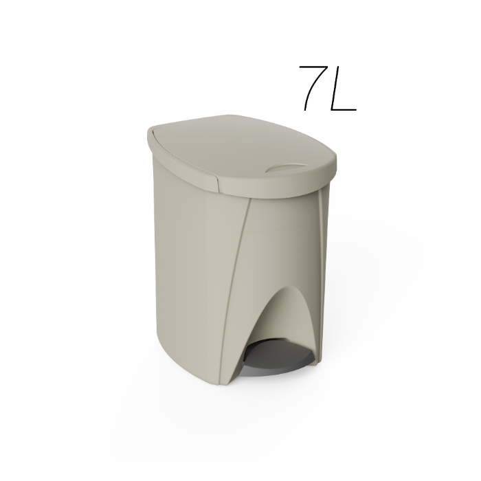 plastiken-pedal-bin-7l-beige