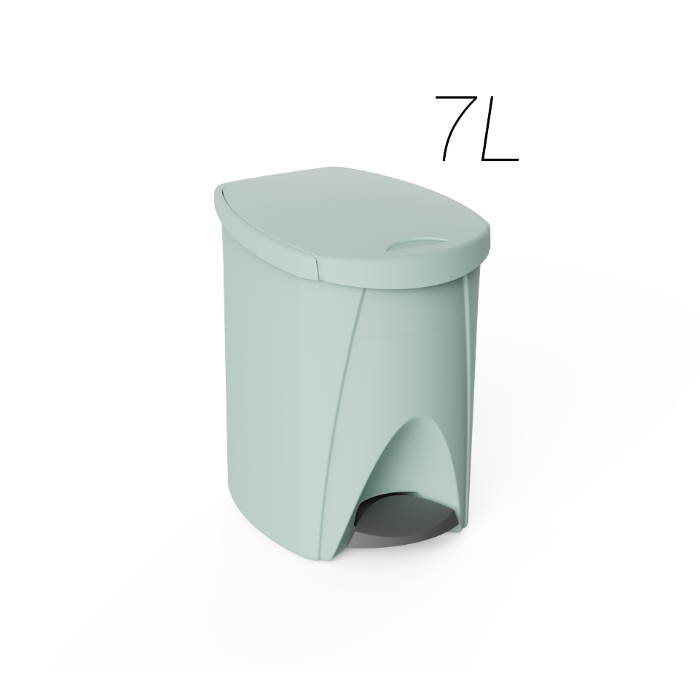 plastiken-pedal-bin-7l-mint