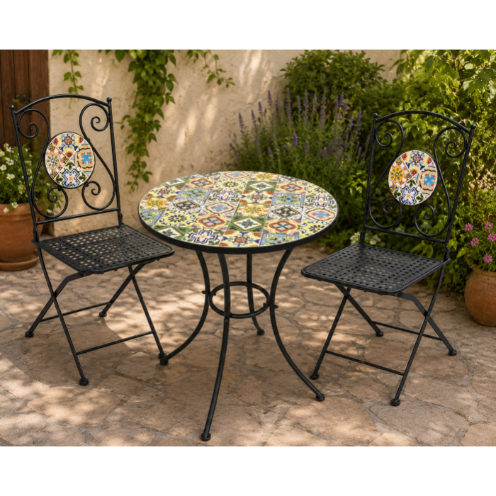 mosiac-flower-design-table-with-2-chairs