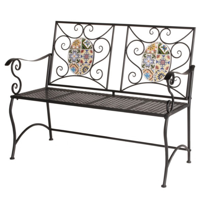 kd-mosaic-bench-116x56x90cm-flower-design