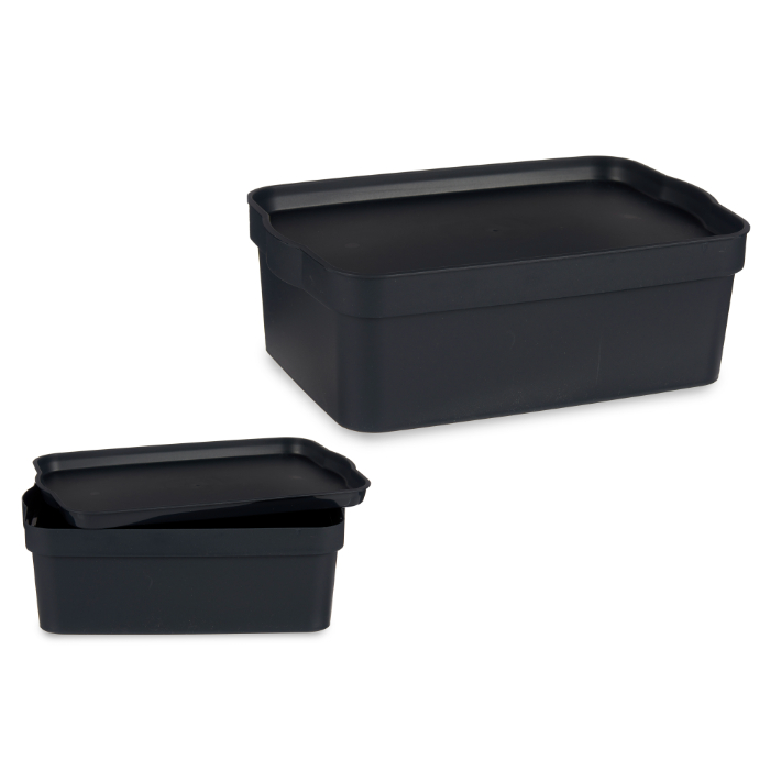 anthracite-plastic-storage-box-with-cover-6l