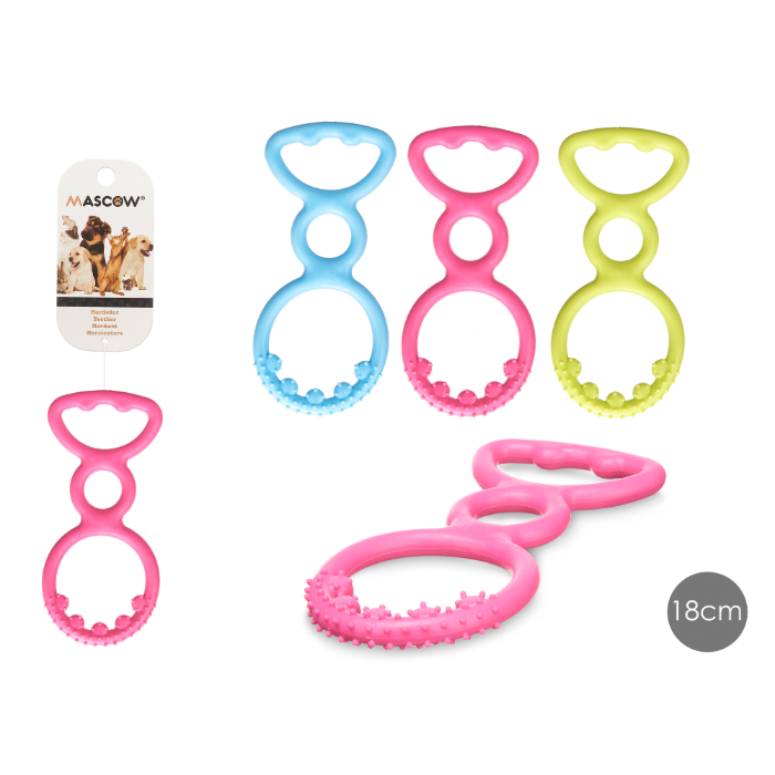 dog-teething-ring-1-handle-silicone-18cm-assorted-3