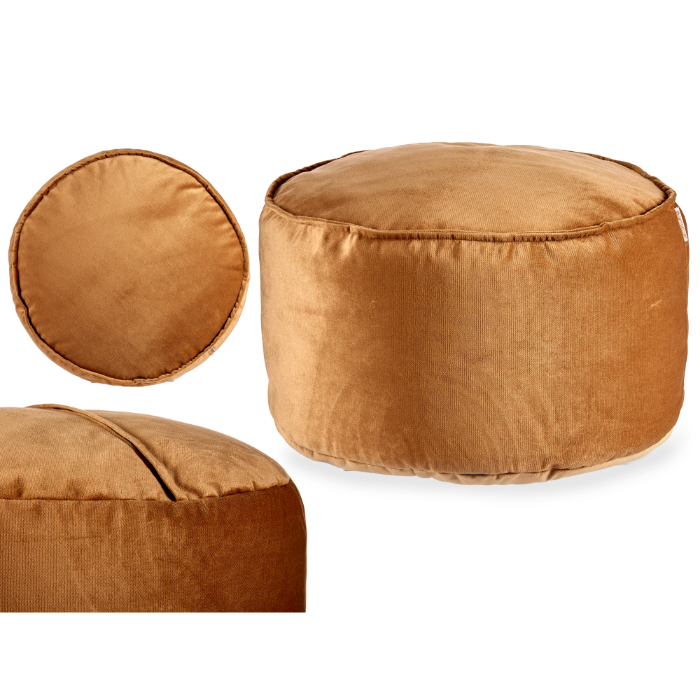 60x35cm-beige-round-velvet-pouffe