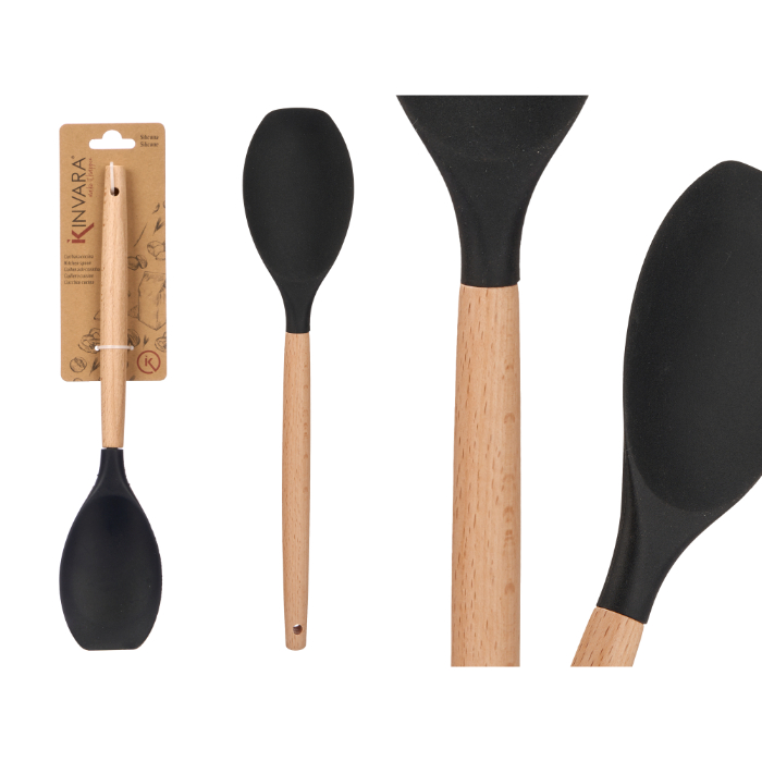 black-soup-spoon-with-wooden-handle