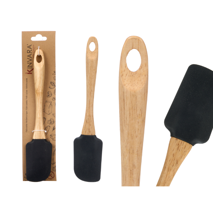 black-silicone-shovel-with-wooden-handle