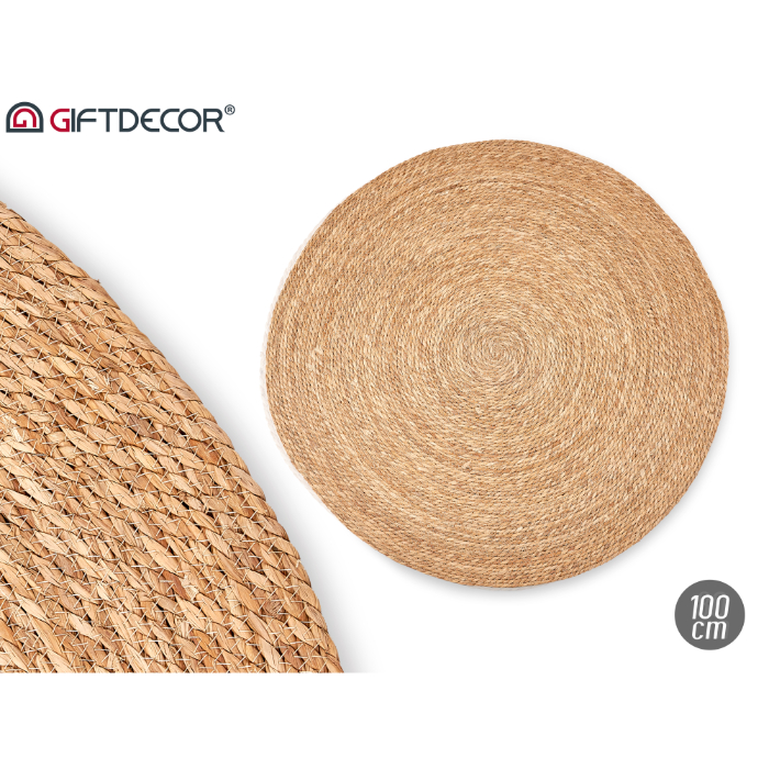 round-esparto-natural-carpet-100cm