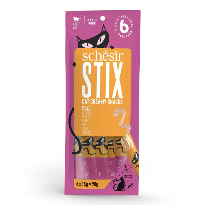 schesir-cat-stix-chicken-6x15g