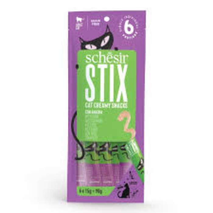 schesir-cat-stix-duck-6x15g