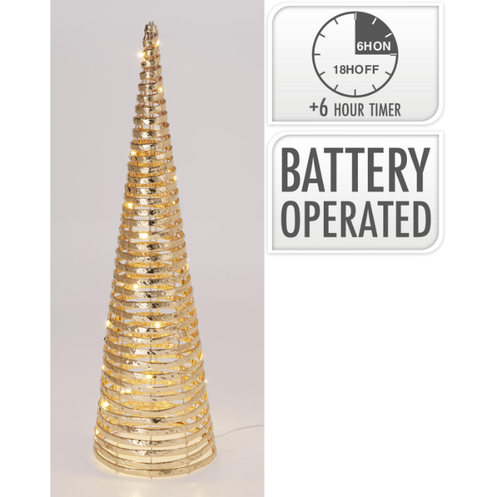 gold-led-decorative-cone-with-timer-60-cm