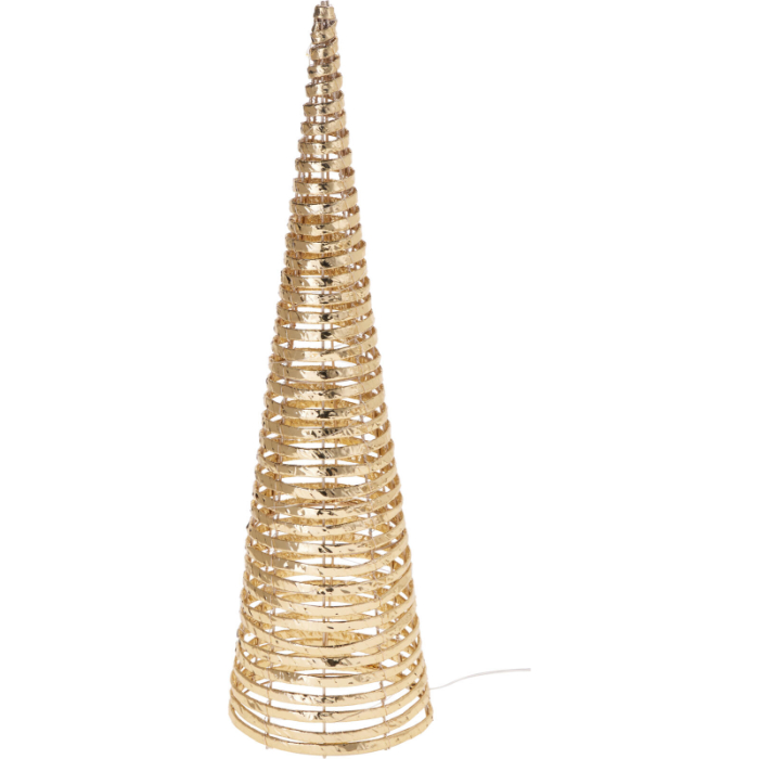 gold-led-decorative-cone-with-timer-60-cm