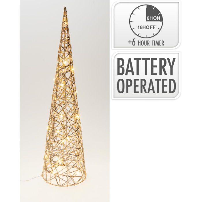 champagne-gold-micro-led-cone-60-cm