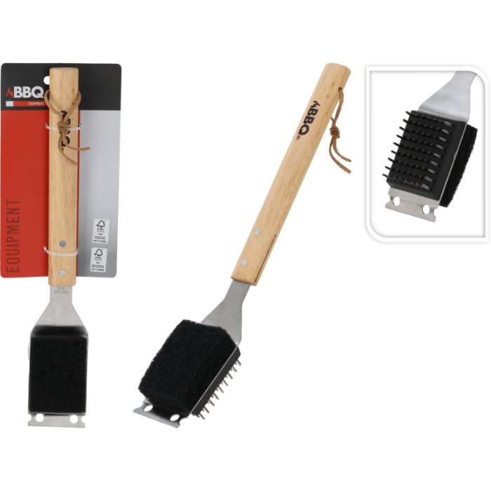 bbq-brush-steel-wood-40cm