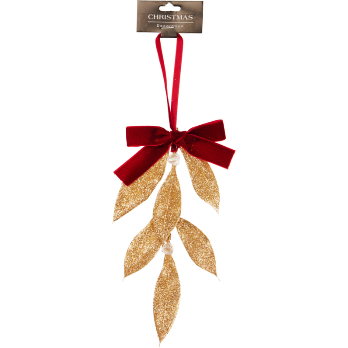 gold-leaf-hanging-decoration-with-red-bow