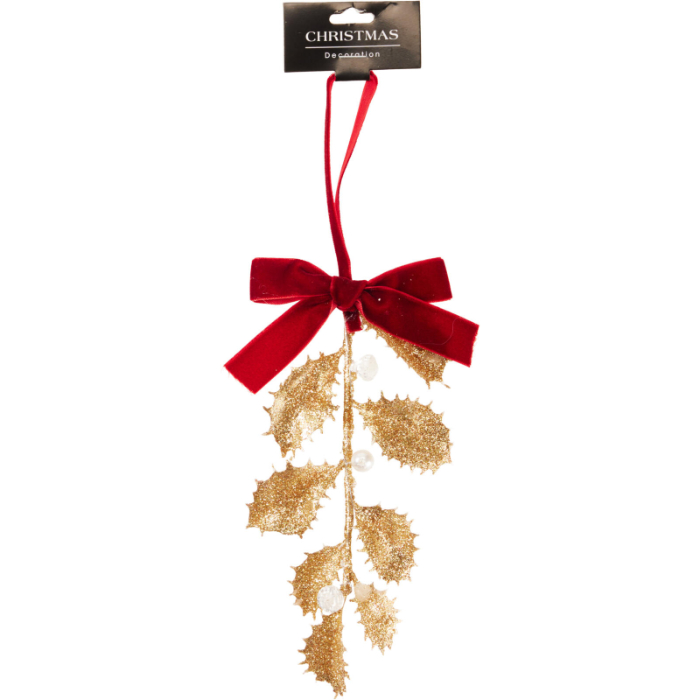 gold-leaf-hanging-decoration-with-red-bow
