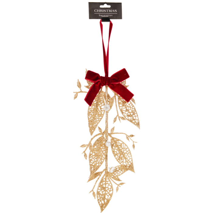 gold-leaf-hanging-decoration-with-bow