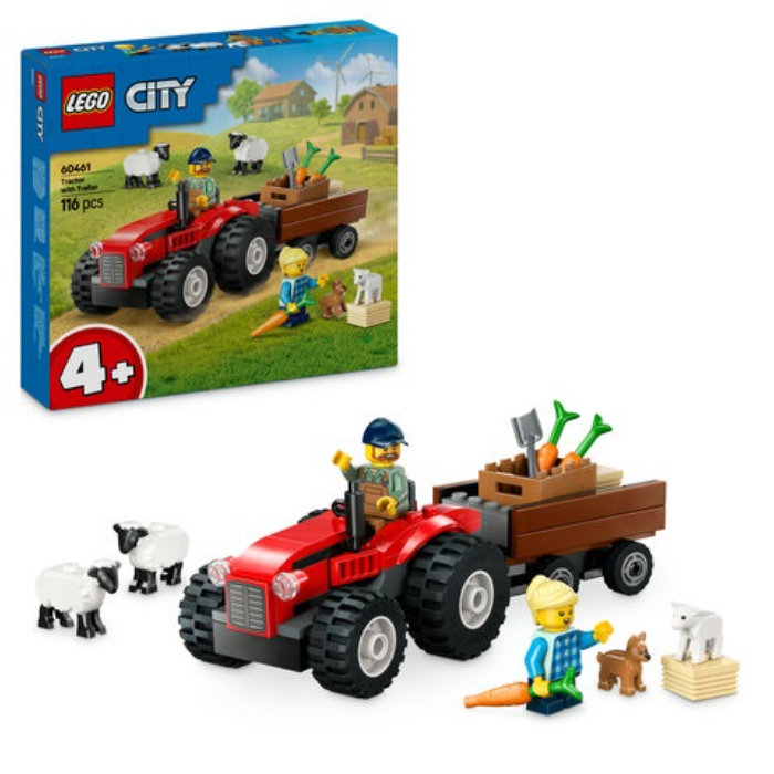 lego-city-red-farm-tractor-with-trailer-116-pieces