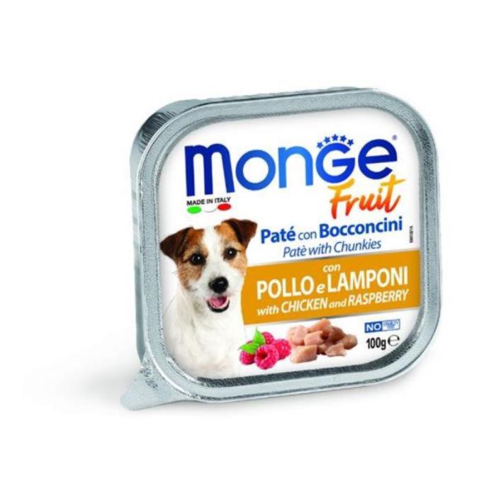 monge-dog-fruit-chickraspb-patechunks-100g
