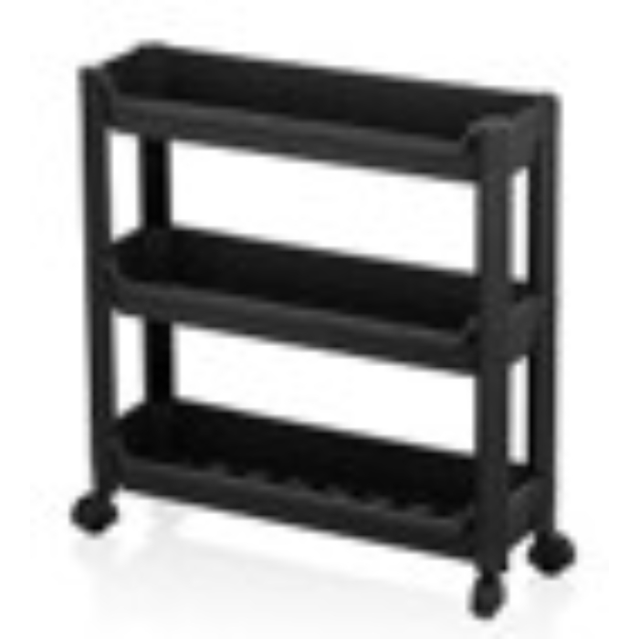 organizers-slim-slide-3-layered-rack-trolley-black-465x145x480mm
