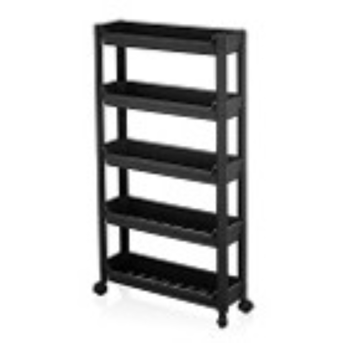 organizers-slim-slide-5-layered-rack-trolley-black-465x145x850mm