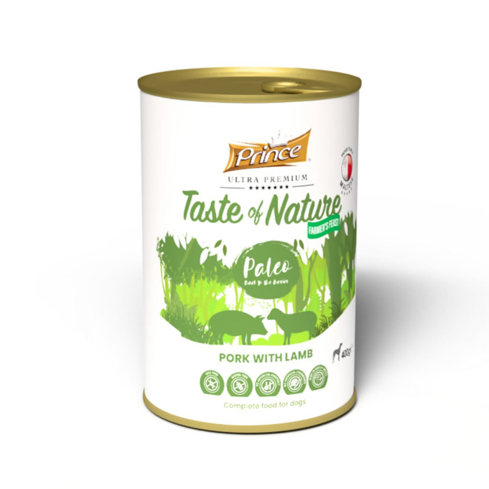 prince-taste-of-nature-wet-dog-food-pork-with-lamb-800g