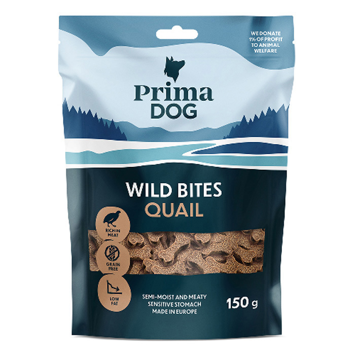 prima-dog-grain-free-wild-bites-quail-hawthorn-soft-150g