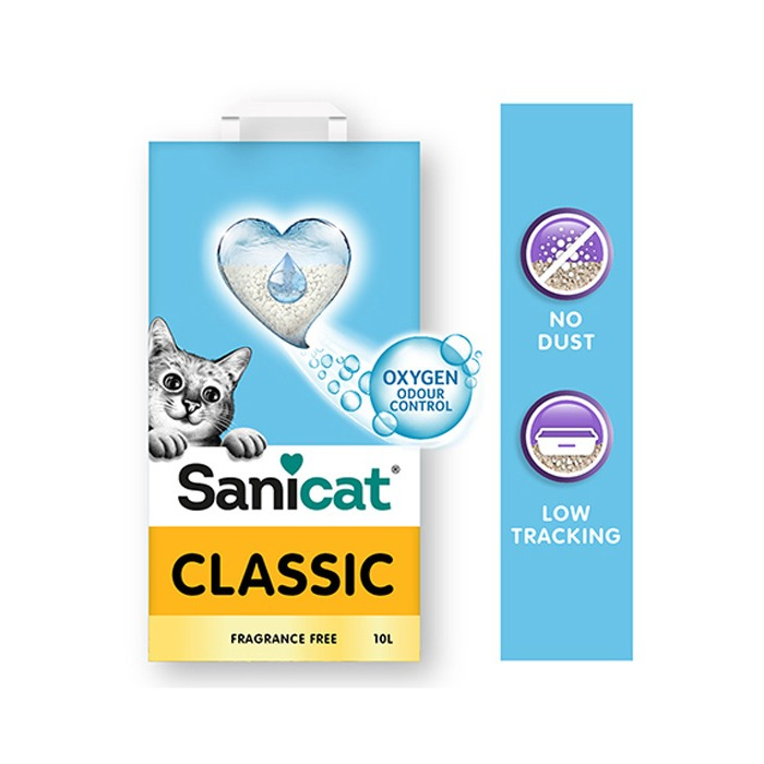 sanicat-classic-unscented-cat-litter-10l
