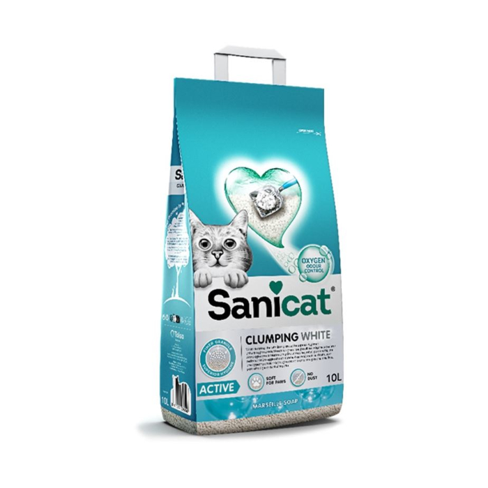 sanicat-clumping-white-active-10l