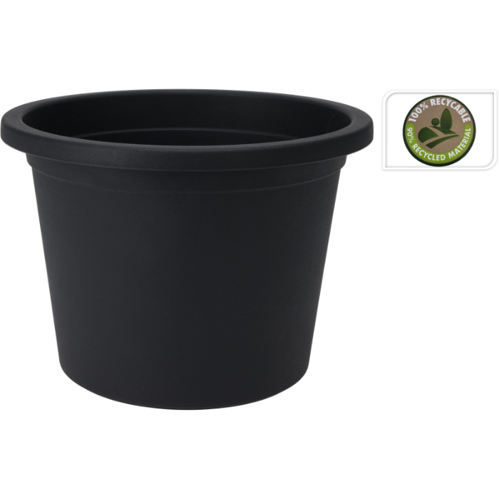flowerpot-cilindro-dia-28cm-black